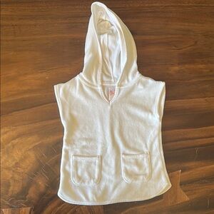 Kids White Hooded Towel
